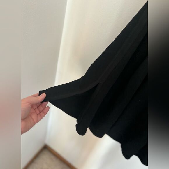 Sonia Rykiel black wide leg wool blend pants with sequin belt size T38 - Picture 5 of 9